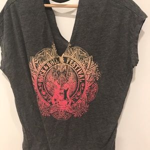 William Rast short sleeved cut shirt